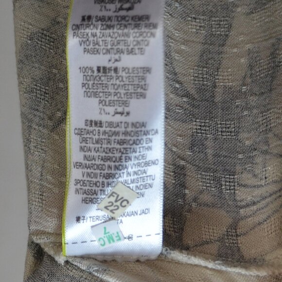 Marks & Spencer Floral Maxi Dress - cream and black vintage print - Picture 6 of 7